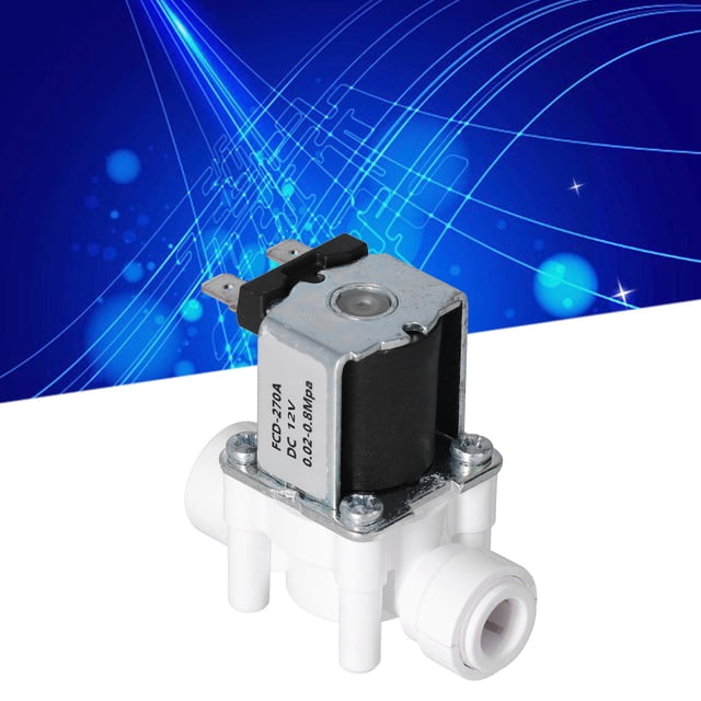 Normally Closed Solenoid Electric Valve Quick Connect 3/8In NPT for Machine Water Dispenser Water Purifier