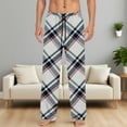 thumbnail image 2 of Mens Christmas Buffalo Plaid Pajama Pants Tall Pajama Pants For Couples,Christmas Valentines Birthday Pajama Bottoms, 2 of 4