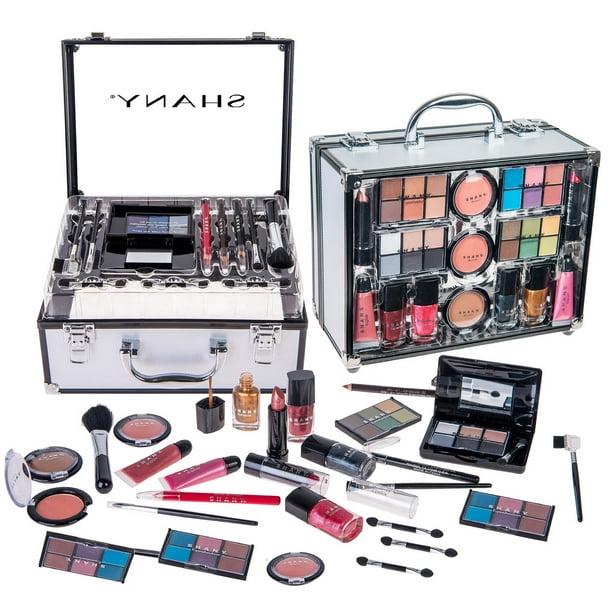 SHANY Carry All Trunk Makeup (Eye shadow palette/Blushes/Powder/Nail and more) - Walmart.com