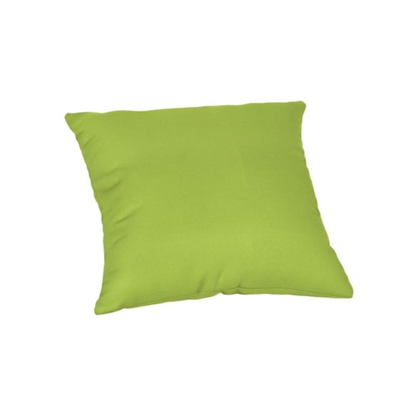 Casual Cushion Solid Sunbrella® Fabric 1-Piece Outdoor Throw Pillow, 15"W x 15"L, Canvas Macaw