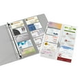 thumbnail image 2 of Office Depot Business Card Binder Pages, 8 1/2in. x 11in., Clear, Pack Of 25, 706182, 2 of 2