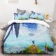 thumbnail image 3 of Juego de edredón de 3 piezas con estampado digital 3D de Sonic, suave, textil para el hogar, 100 % poliéster, tamaño king, decoración para dormitorio, regalo para adolescentes, 3 of 5