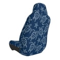 thumbnail image 2 of Goofa Sea Turtle Pattern Elastic Car Seat Cover - Stretchable Auto Seat Protector, Easy to Install and Clean for Cars, SUVs, Trucks, and Vans, 2 of 5