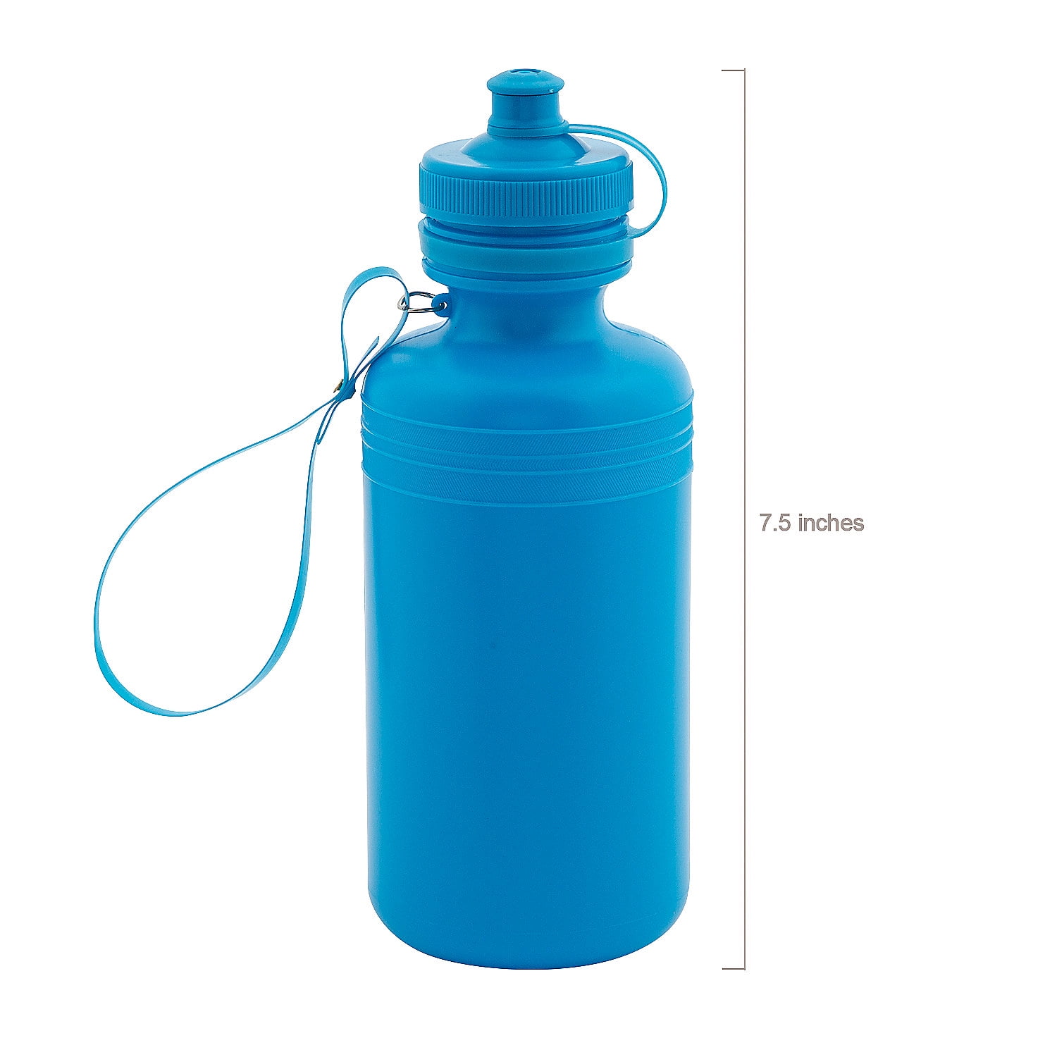 Bulk 60 Ct. Smile Face Neon Plastic Water Bottles