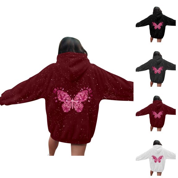 Oversized Hoodie Womens Hoodie Lightweight Sweatshirt Zip Up Hoodie Women Casual Men's And Women's Casual Letter Print Starry Sky Hooded Sweatshirts