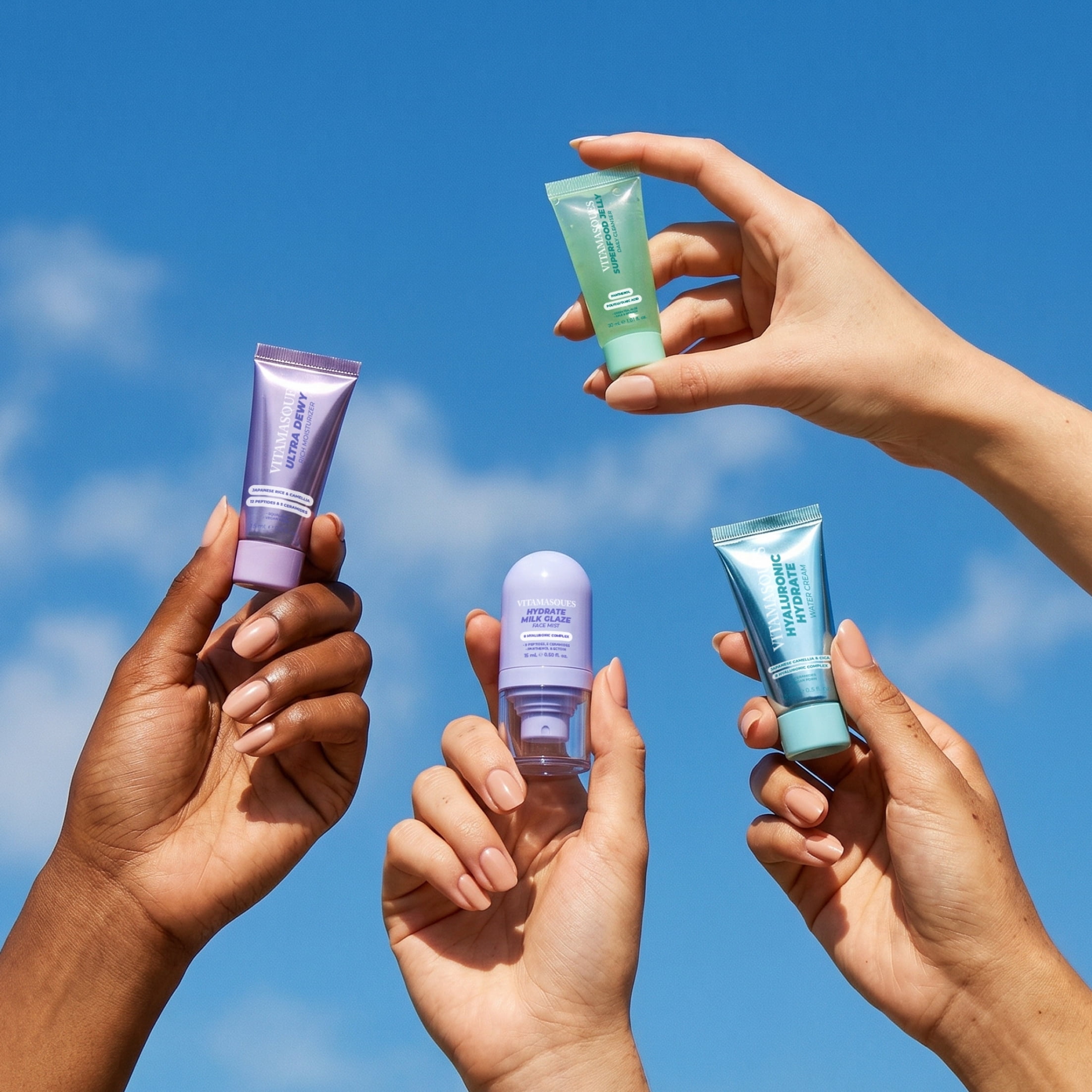 Vitamasques Best of Hydrate Skin Kit for All Skin Types, 4-Piece Set