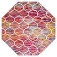 thumbnail image 5 of Unique Loom Trellis Frieze Collection Area Rug - Rounded (7' 10" Octagon Multi/Black), 5 of 7