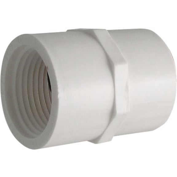 LDR Industries FP4 FA-114 PVC Slip x FIP Female Adapter White, 1-1/4-Inch