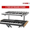 2 tier Keyboard Stand Extension Adapter Adjustable Width 2nd Tier X
