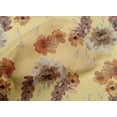 thumbnail image 4 of oneOone Cotton Cambric Pale Yellow Fabric Flower & Leaves Watercolor Dress Material Fabric Print Fabric By The Yard 56 Inch Wide, 4 of 4