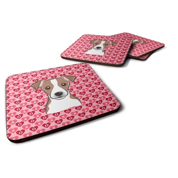 Carolines Treasures BB5330FC Jack Russell Terrier Foam Coaster Set of 4 3 1/2 x 3 1/2 multicolor