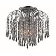 thumbnail image 1 of Elegant Lighting Falls 12" 3 Light Spectra Crystal Flush Mount, 1 of 1