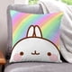 thumbnail image 1 of Molang Fundas de almohada de terciopelo con tema, regalos de funda de almohada, decoración para el hogar, cojín de lanzar, regalo de cumpleaños para fans y parejas. 45cm x 45cm., 1 of 6