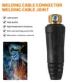 thumbnail image 3 of Juego De Conectores De Cable De Soldadura Conector Rápido De Junta De Cable De Soldadura De Plástico Negro Y Latón 100A-900A Conector De Panel De Cable De Soldadura Tig Para La Industria seitruly TO005592-03, 3 of 7