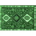 thumbnail image 1 of Ahgly Company Indoor Rectangle Persian Emerald Green Traditional Area Rugs, 5' x 7', 1 of 4