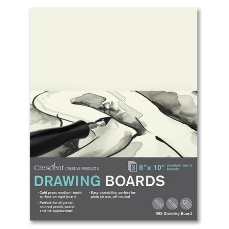 UPC: 0093924194481 | Crescent Cold-Press Drawing Board  8  x 10   3/Pkg.