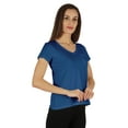 thumbnail image 2 of Inkmeso Short Sleeve Solid Basic T-Shirt For Womens V-Neck Casual Tee T-Shirts With Patch Pocket, 2 of 7