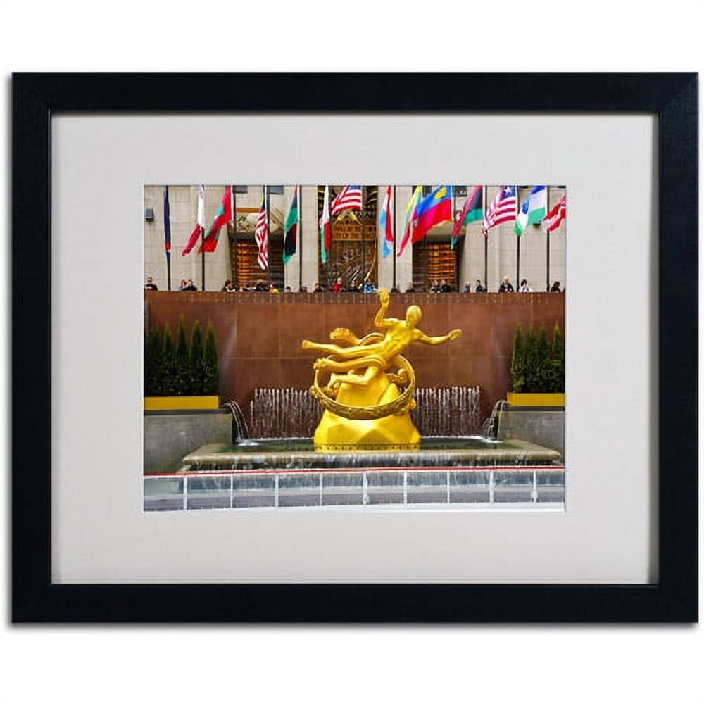 Trademark Fine Art CATeyes 'Prometheus' Matted Art Black Frame 16x20 Inches (MZ0264-B1620MF)