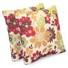 Bratt Floral Red Throw Pillows 2-pack