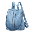 thumbnail image 2 of Mochila Bolsa de Cuero Sintetico Azul, 2 of 3