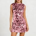 thumbnail image 2 of Unir Women's Sparkly Sequin Dress, Sleeveless Bodycon Mini Dress for Party & Clubwear Events, 1PC, S-XL, 2 of 6