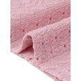 thumbnail image 6 of DARING DIVA Women's Short Sleeve Hollow Out Casual Eyelet Tops 2XL Pink, 6 of 6