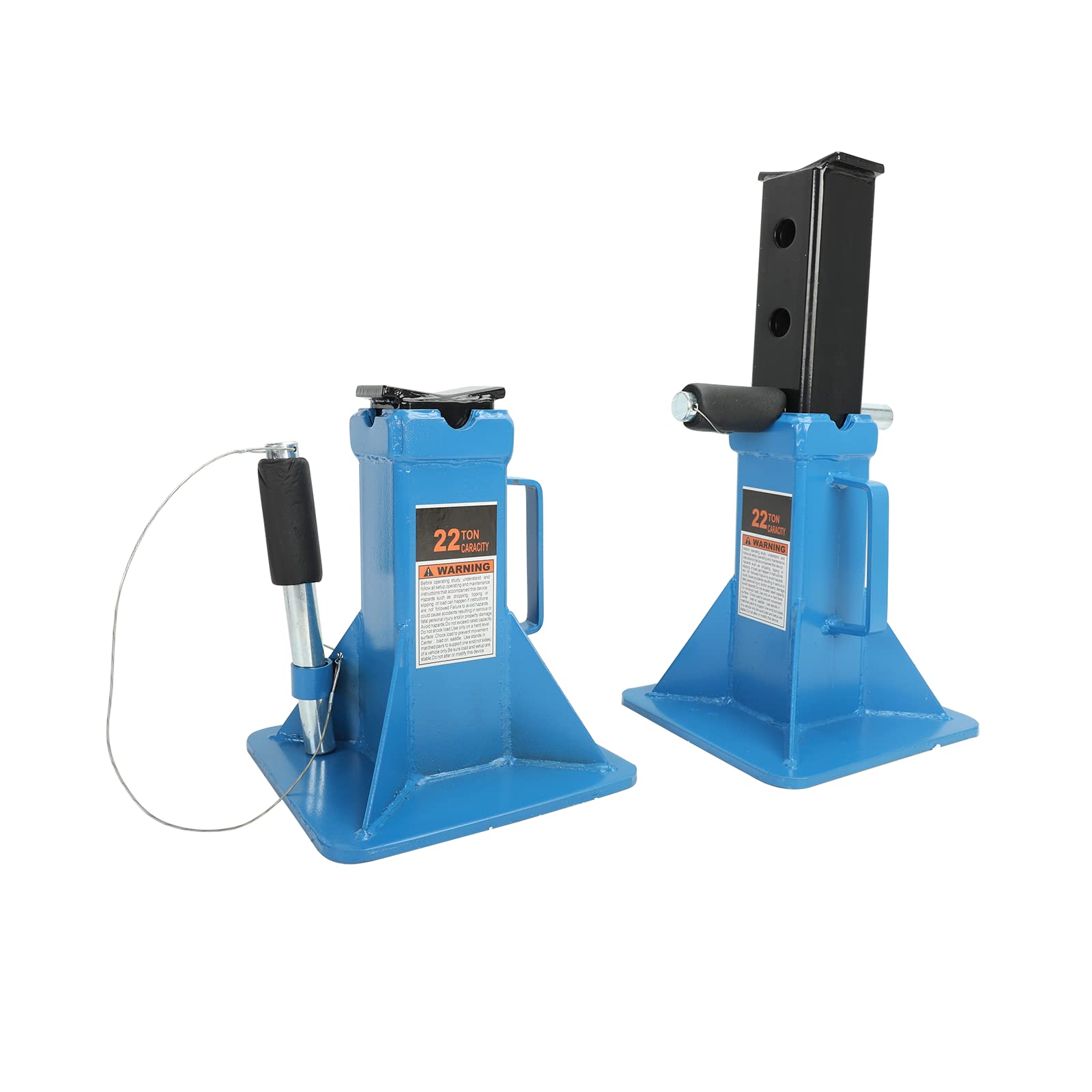 Confote 22 Ton Jack Stands Heavy Duty Pin Type Professional Car Jack Stand with Lock for Supporting Trucks, Trailers and Equipment,Blue