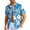 Blue, variant on Men's Hawaiian Floral Shirts Casual Tropical Beach Funky Shirt ort Sleeve Button Down Shirts Tropical Floral Shirts Red XXXL