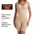 thumbnail image 6 of DREAM SLIM Tummy Control Shapewear for Women Seamless Fajas Bodysuit Open Bust Mid Thigh Body Shaper Shorts, 6 of 7