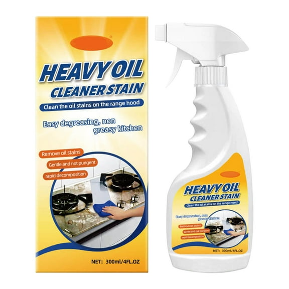 Heavy Oil Cleaner Stain, Multi-Purpose Cleane- Effective Multi-Purpose Cleaner, Clean up Kitchen Oil Stains for Kitchen, Household, Oven, Stove, Range Hood, Sink, 300ml