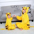 thumbnail image 3 of Nuevo disfraz de Pokémon, pijama de felpa de una pieza, figura de Anime, Pikachu, ropa para padres e hijos, ropa suave de invierno para el hogar, regalo para niños, 3 of 4