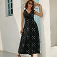 thumbnail image 6 of KH pattern Sleeveless Dress Long veiled dresses Woman fashion, 6 of 6