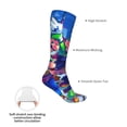thumbnail image 4 of Lsque Mario Print Women's Men's Novelty 20in Crew Socks Cotton Socks Knee High Socks for Walking,Running,Nurses,Pregnancy, 4 of 6