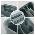 thumbnail image 3 of DyGTyX 4-Pack Products Deluxe Carry Caddy for Cleaning Products, 2 Compartment Plastic Cleaning Basket, 3 of 7