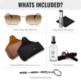 thumbnail image 2 of Ray-Ban RB3746 Rectangle Shaped Non-Polarized Sunglasses for Men & Women - Includes Official RAYBAN Eyewear Kit - Ideal Formal & Casual Wear Sunglasses - Clear Gradient Brown Lens, 2 of 7