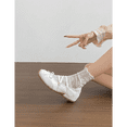 thumbnail image 7 of ELLSIAR Women's Bow Mary Jane Wedge Shoes with Elastic Cross Straps, 7 of 7