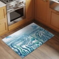 thumbnail image 2 of Turquoise Jellyfish Coastal Entryway Rug 2'x3'&nbsp; Non Slip Front Door Mats, Summer Ocean Seaweed Wooden Entrance Rugs Indoor Outdoor Carpet, Washable Floor Mats Small Area Rug for Bedroom Kitchen, 2 of 8