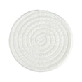 thumbnail image 1 of Absorbent Braided Drink Mats, Trivets for Hot Dishes, Pots and Pans, Hot Pads, Pot Holders for Kitchen, Heat Resistant Mat Protect Counter, Coasters Set Home Essentials Farmhouse Decor, White, 1 of 6