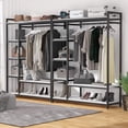 thumbnail image 3 of Tribesigns Freestanding Closet Organizer Clothes Garment Rack with Storgae Shelf, 3 of 6