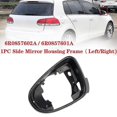 thumbnail image 2 of Espejo Retrovisor Lateral Derecho para Golf 6 MK6 R20 YUANXCMXG Carcasa Negra, 2 of 5