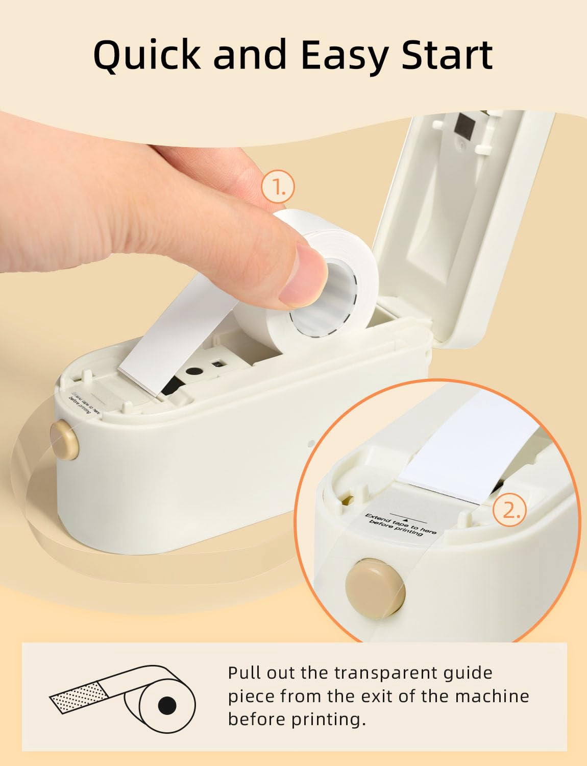L1 Hd Label Maker Machine With Tape - Portable & Rechargeable Makers Compatible 9 12 16mm Waterproof Mini Labeler For Organizing Office Home School 300dpi