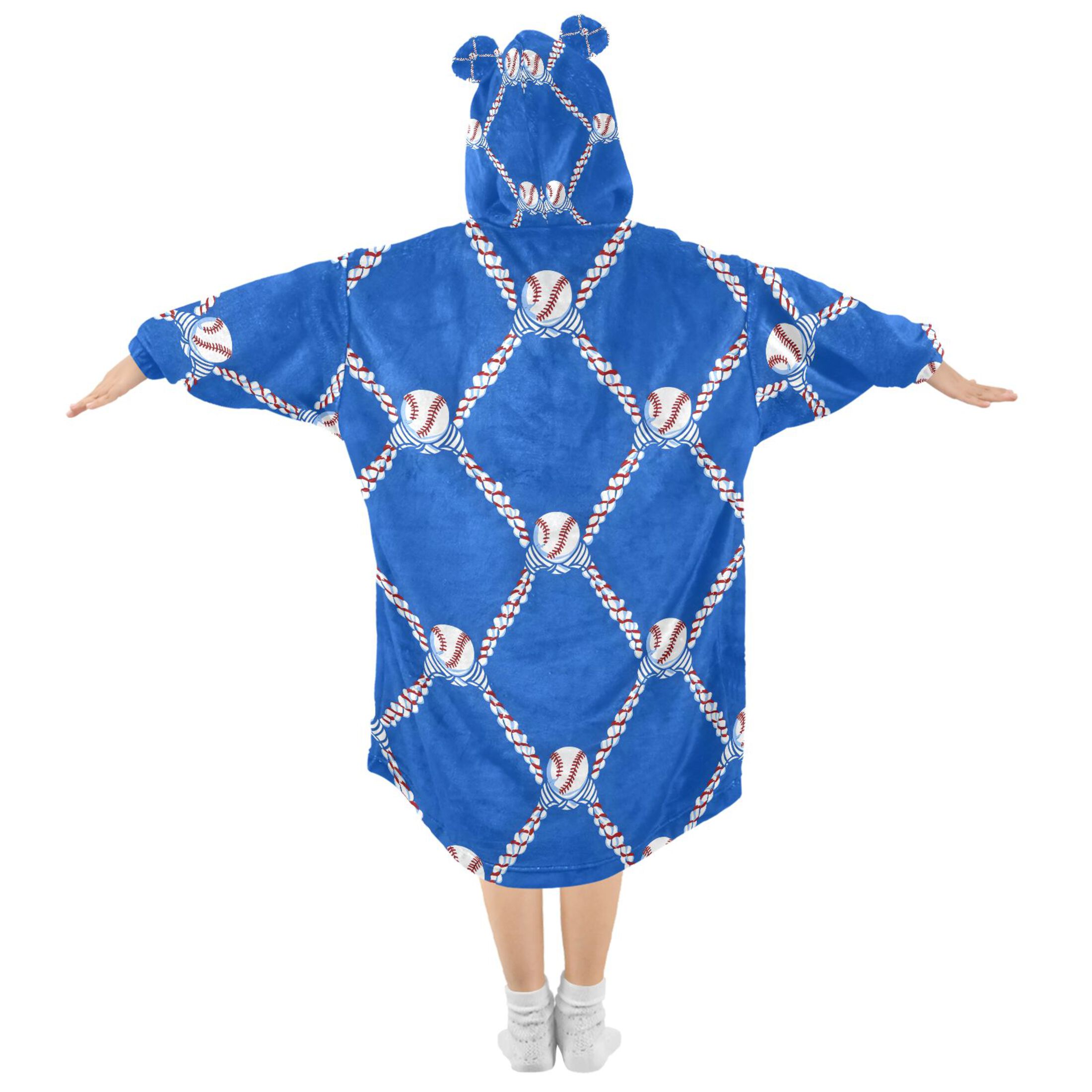 joogoo Blanket Hoodie for Baseball Oversize Sweatshirt 3-14 YR L