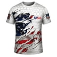 thumbnail image 2 of Zimjoy 2026 USA Soccer Jersey Shirts for Men Crewneck Short Sleeve United States Team Fan International Football Shirt Retro Streetwear Top Blue S, 2 of 4