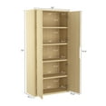 thumbnail image 3 of Rivington Modern Bookcase Cabinet in Natural Oak (5-Shelf) - Set of 3, 3 of 12