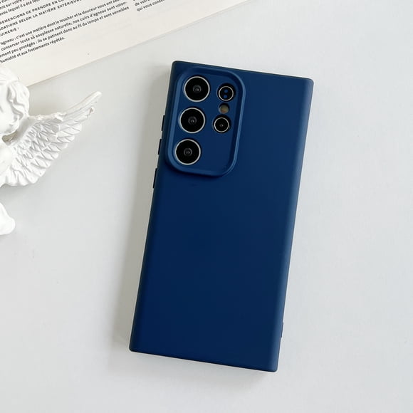 For Samsung Galaxy S25 Ultra Case, Magnetic Cover Compatible with Magsafe & Car Mount Soft Silicone Shockproof Anti-Scratch Bumper Drop Protection Phone Case for Samsung Galaxy S25 Ultra, Darkblue