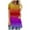 Yellow E, variant on Saving Clearance! VOAVEKE Women's Plus Size Short-Sleeved Top,Women's Summer Casual Blouse,Women's Fashion Summer Round Neck Leisure Short Sleeve Solid Tops