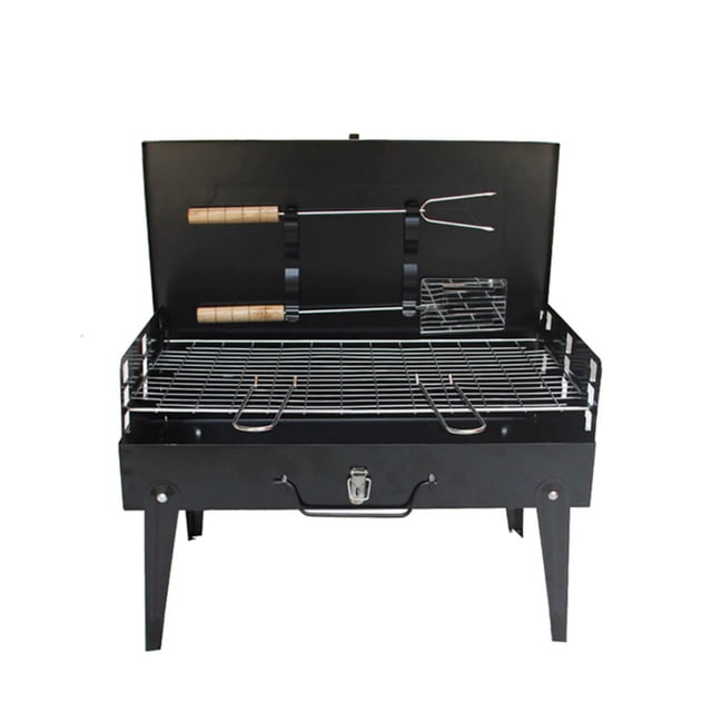 Mini Asador a Carbon Onof APM-01 Tipo Maletin con Utensilios Incluidos