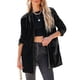 thumbnail image 1 of Chaqueta de terciopelo informal para mujer, abrigo de trabajo elegante y informal a la moda Kuymtek Negro T XXL para Mujer, 1 of 6