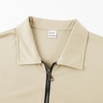 thumbnail image 6 of CHUMUD Mens 2 Piece Summer Outfits Classy Casual Half Zipper Collared Golf Shirt and Shorts Set Stretch 3/4 Sleeve Suit, 6 of 9