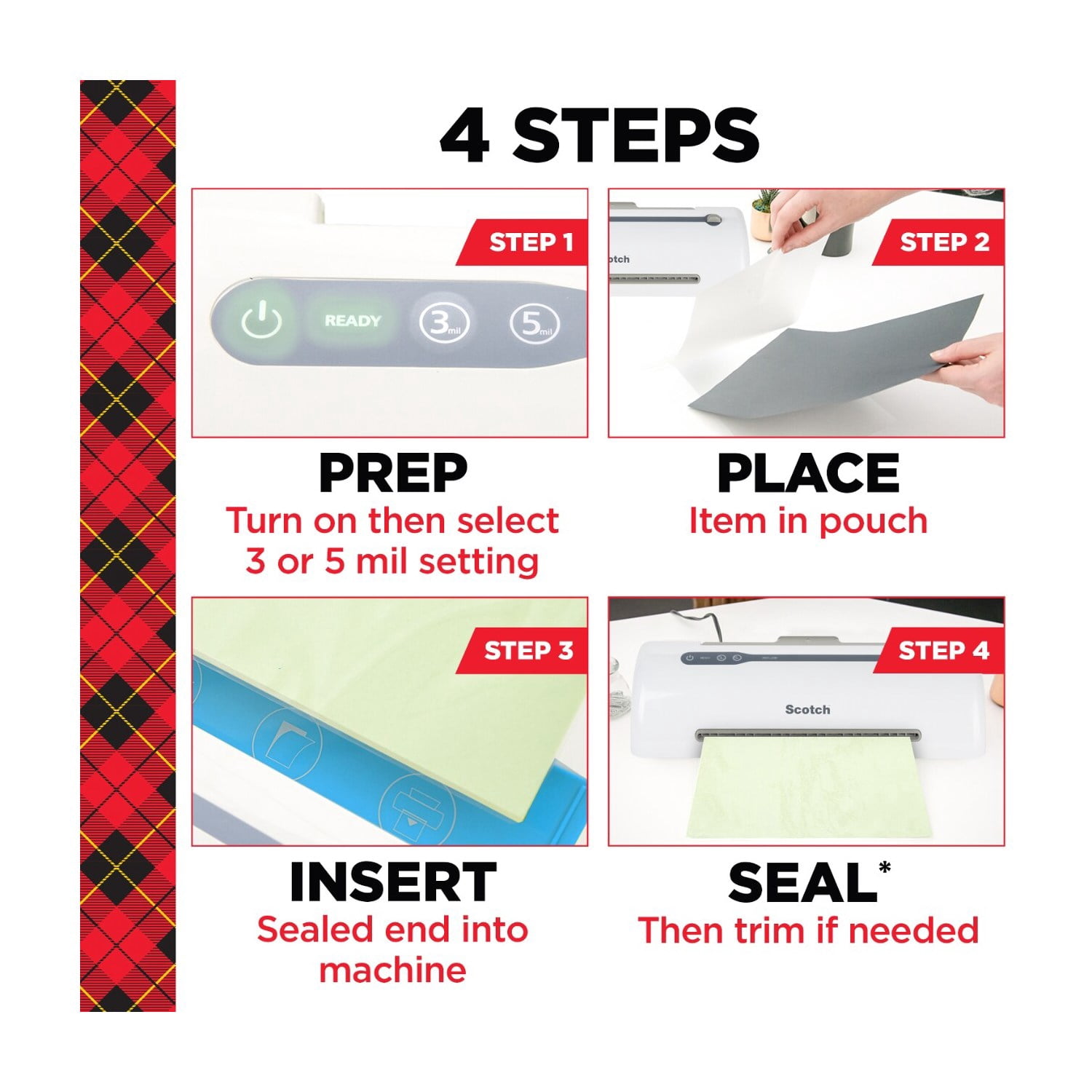 Scotch Rapid Thermal Laminator, 9 in., Includes 2 Laminating Pouches